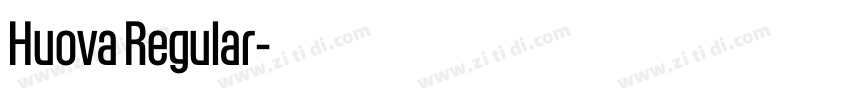 Huova Regular字体转换
